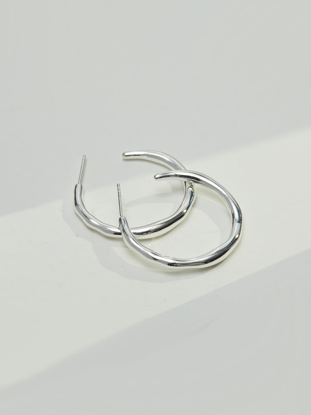 Silver Natural Color Earrings
